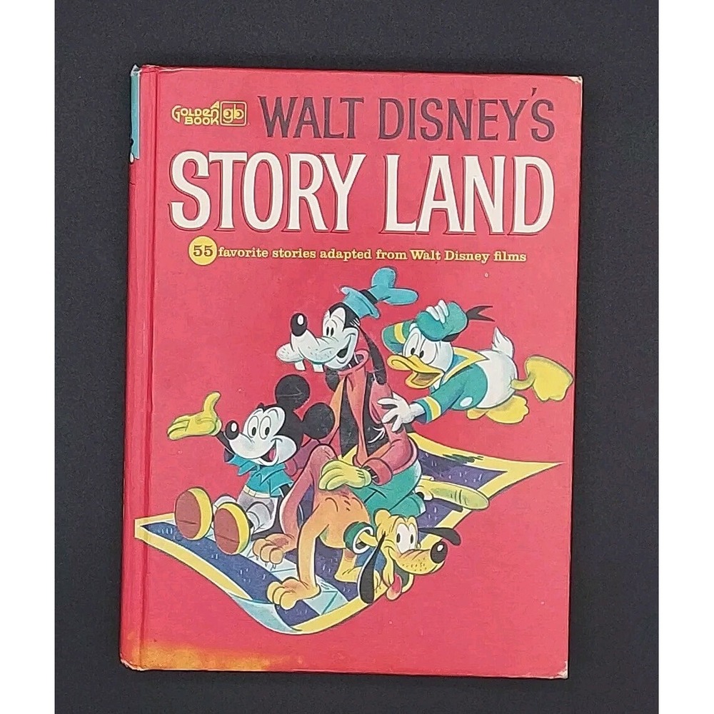 VINTAGE 1962 Walt Disney's Story Land A Golden Book Children Reading Education